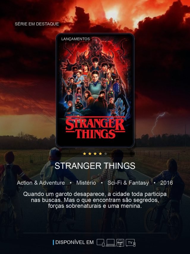 Exemplo de banner de Séries